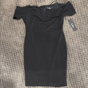 Lulu's Black Off-Shoulder Dress NWT